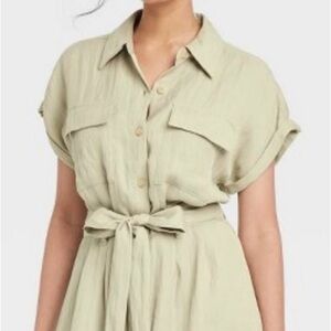 A New Day Green Dolman Sleeve Midi Dress